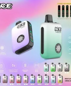 【ICE FREEZE 10000 PUFF】電子煙 | 4段涼感切換｜全彩LED顯示｜Type-C快充｜10000口長效續航