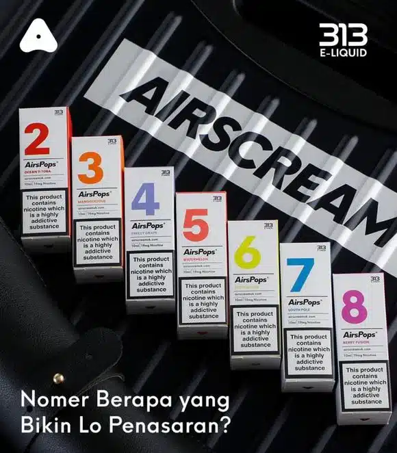 🌟【Airscram 汽泡 313 系列 30ML 數字煙油】英國原裝高端小煙油 - 图片 4