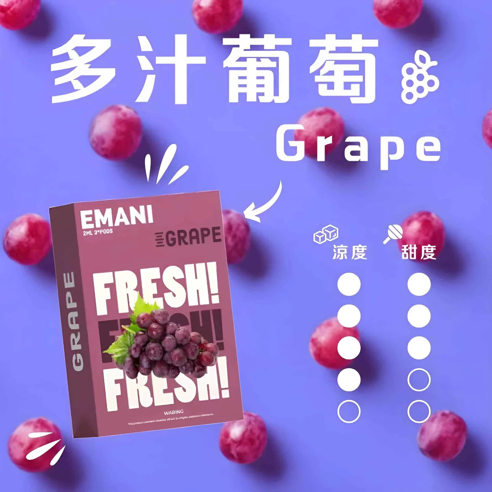 Emani 煙彈 |通用悅刻1代主機 尼古丁濃度 3% - 图片 2