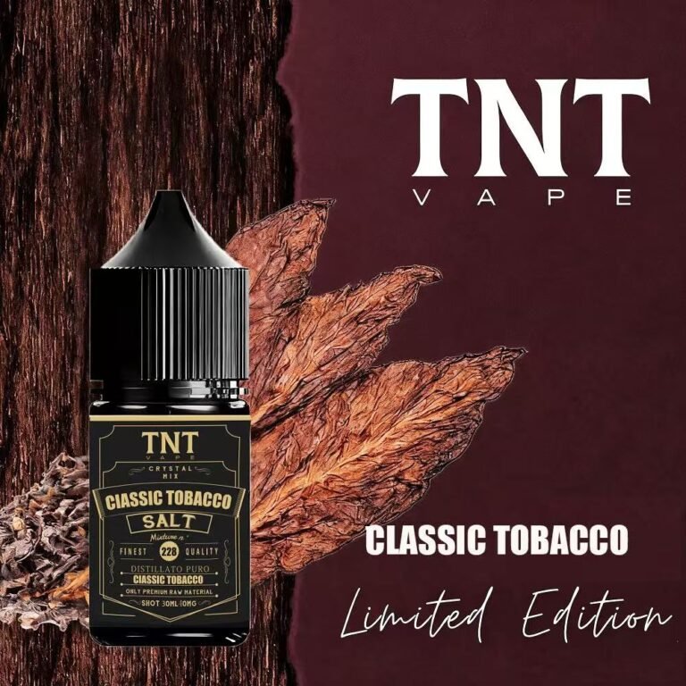 【TNT VAPE 菸草系列電子煙煙油】 | 30ML台灣進口 | 40mg真實擊喉感 | 煙民轉換首選