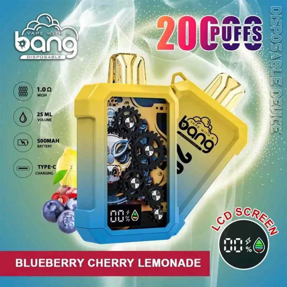 Bang Wheel 20000 Puffs 一次性電子煙|LCD螢幕顯示 × Type-C快充 × 25mL煙油 - 图片 3