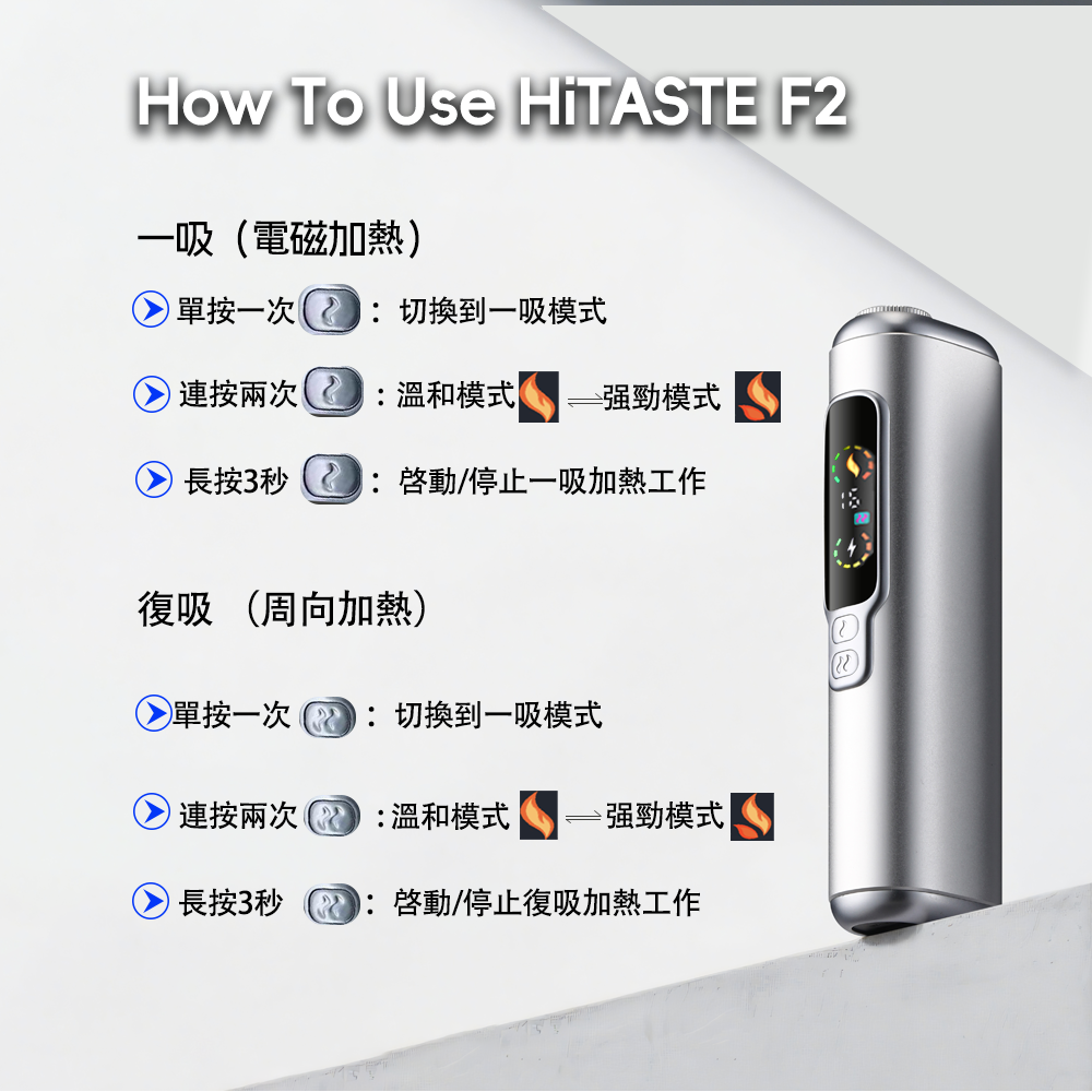 HITASTE F2 復吸加熱煙主機 - 图片 4